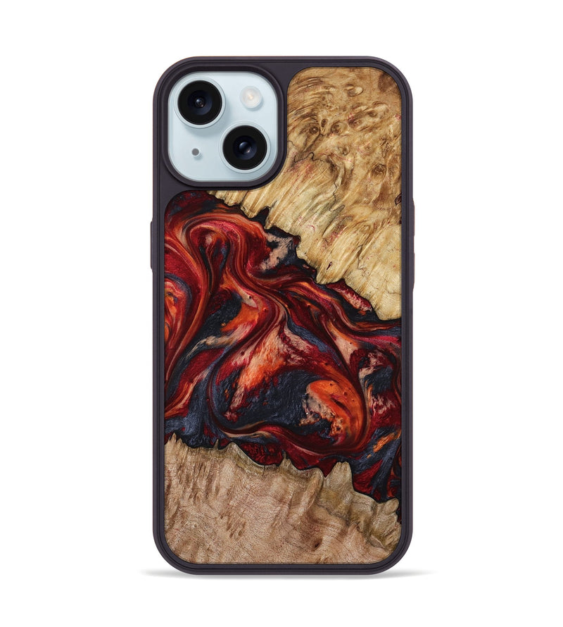 iPhone 15 Wood Phone Case - Queen (Red, 799177)