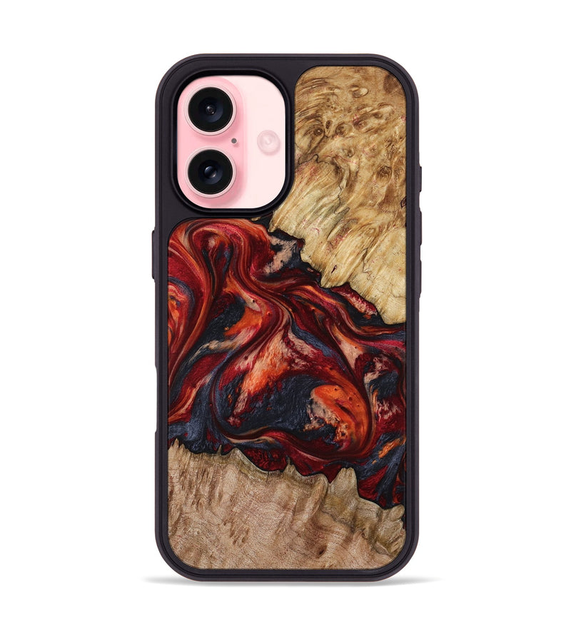iPhone 16 Wood Phone Case - Queen (Red, 799177)