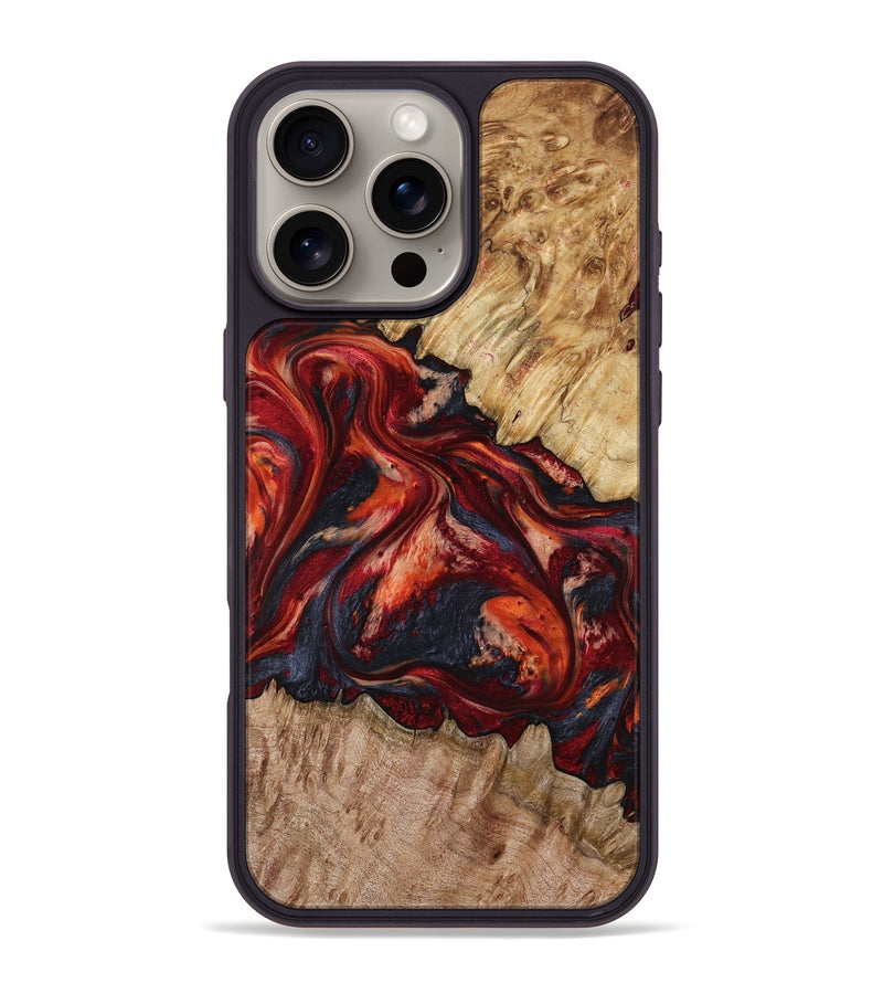 iPhone 16 Pro Max Wood Phone Case - Queen (Red, 799177)