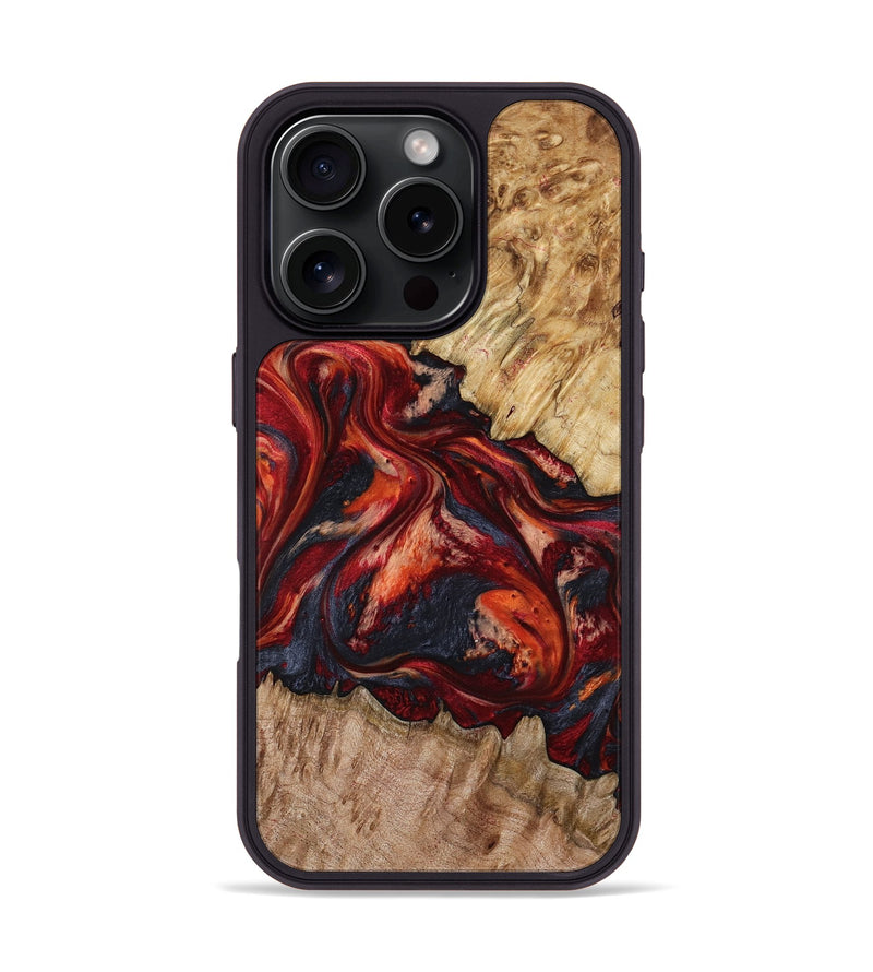 iPhone 16 Pro Wood Phone Case - Queen (Red, 799177)