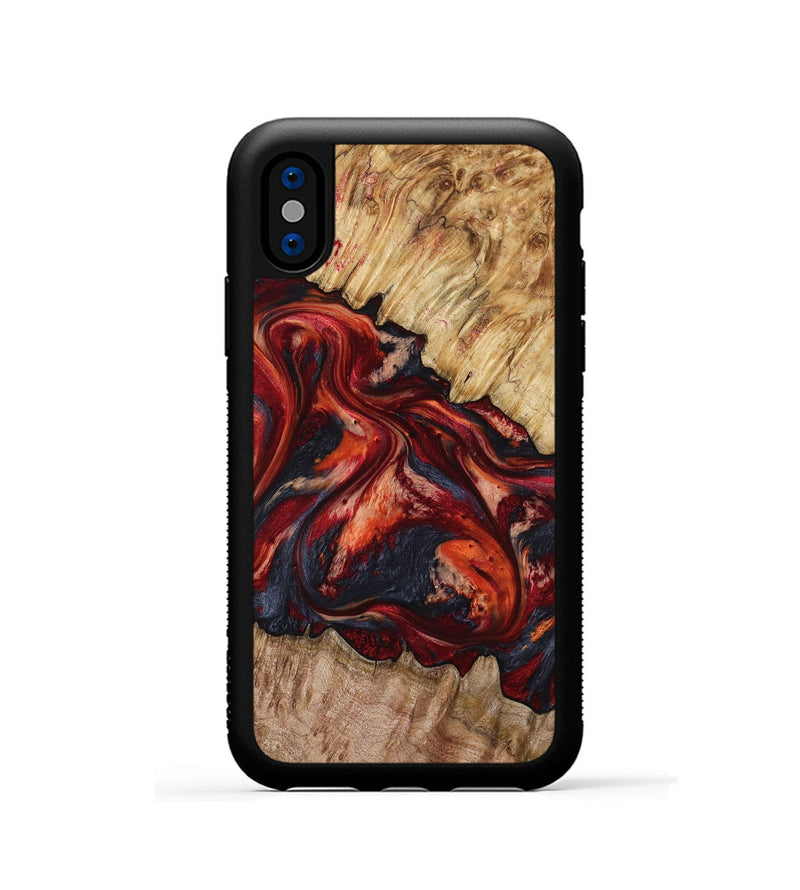 iPhone Xs Wood Phone Case - Queen (Red, 799177)