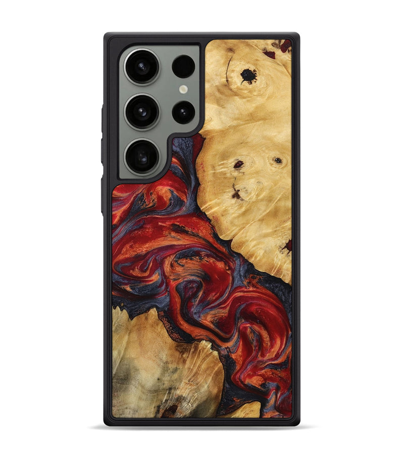 Galaxy S24 Ultra Wood Phone Case - Nedra (Red, 799178)