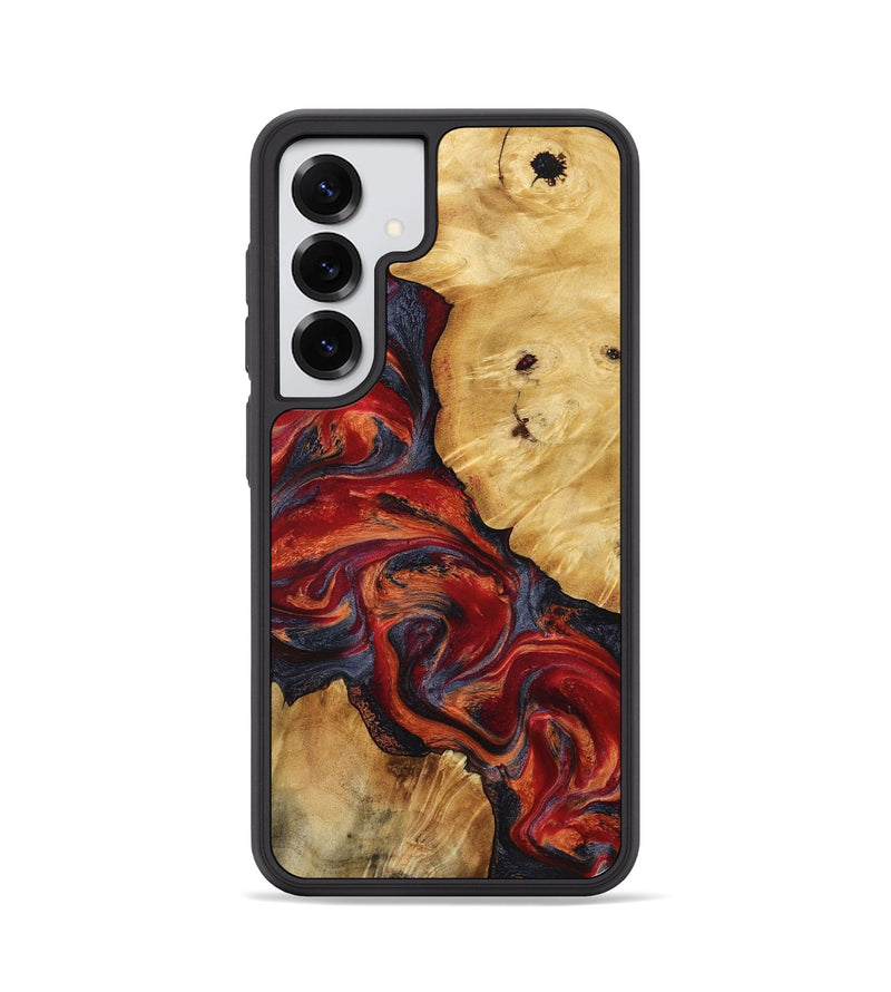 Galaxy S25 Wood Phone Case - Nedra (Red, 799178)