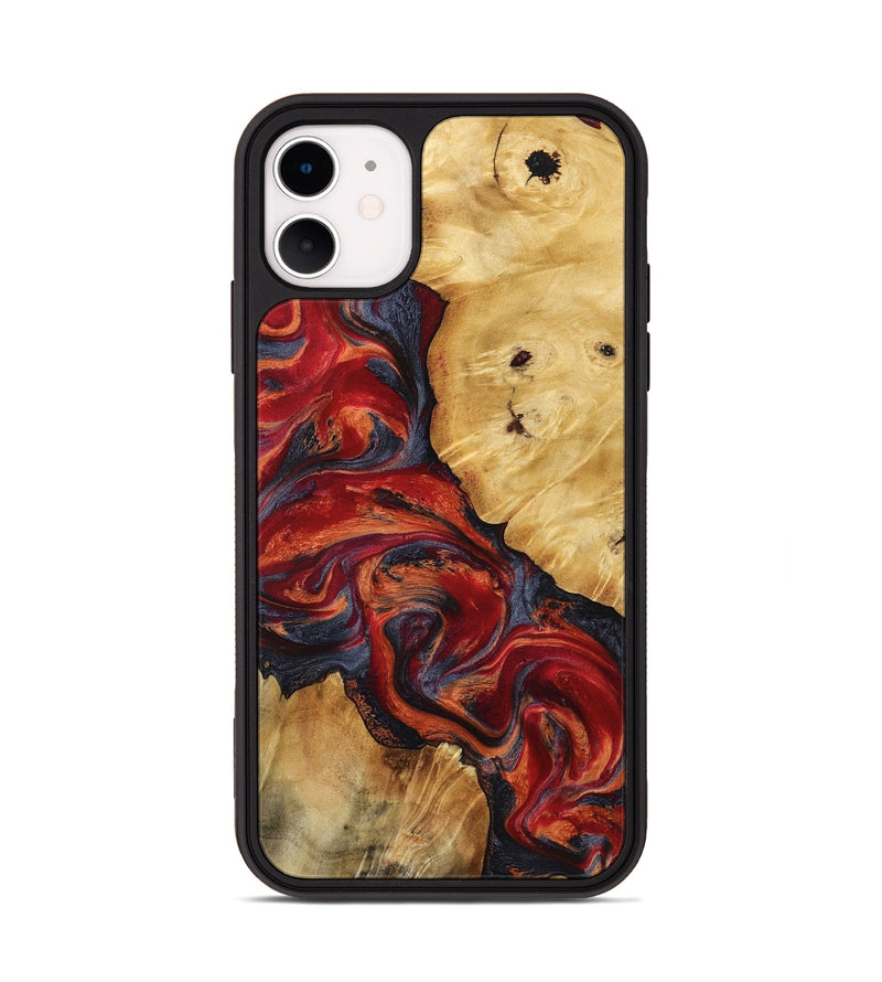 iPhone 11 Wood Phone Case - Nedra (Red, 799178)
