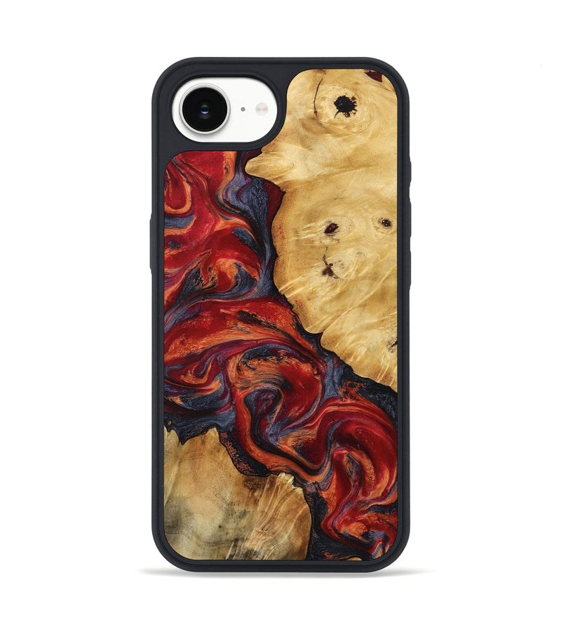 iPhone 16e Wood Phone Case - Nedra (Red, 799178)