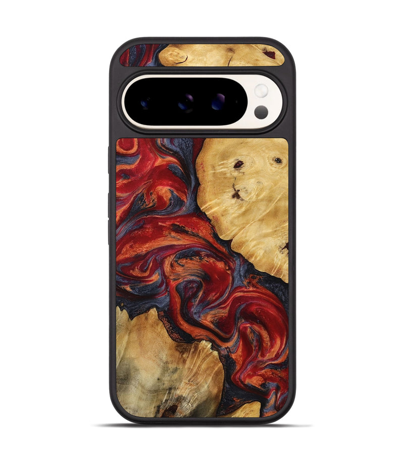 Pixel 9 Wood Phone Case - Nedra (Red, 799178)