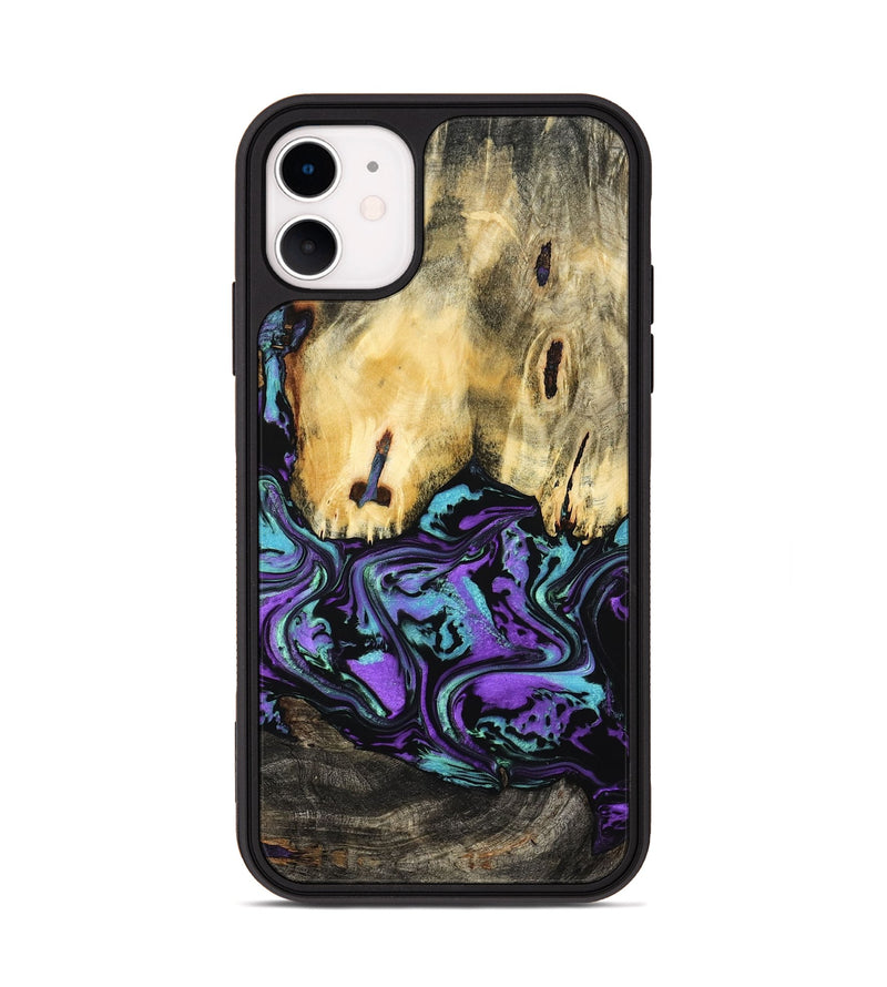 iPhone 11 Wood Phone Case - Marva (Purple, 799182)