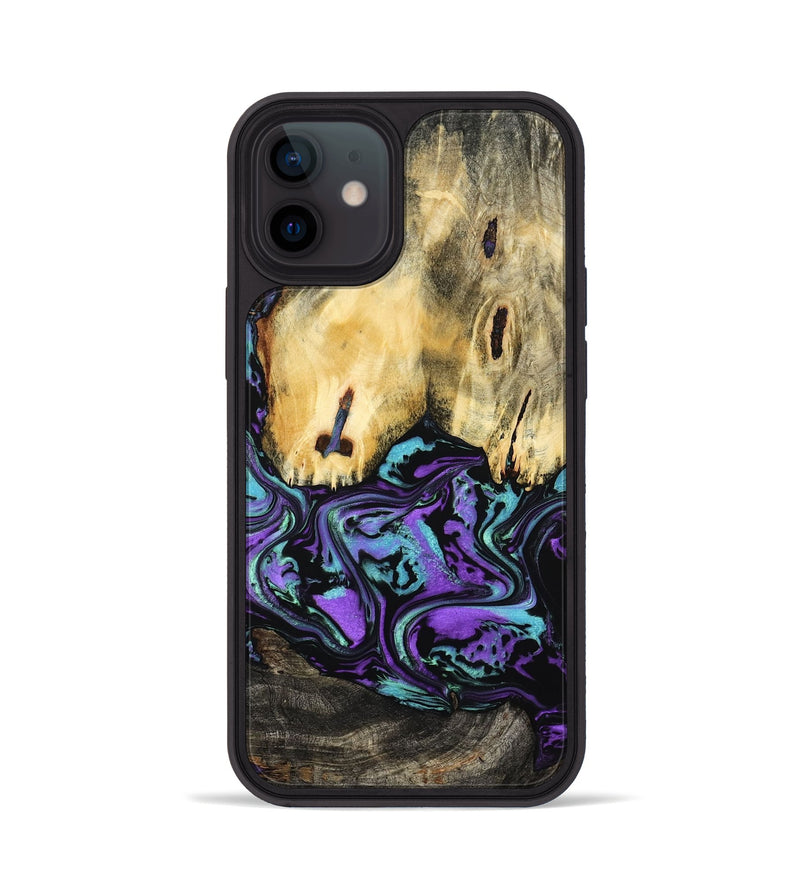 iPhone 12 Wood Phone Case - Marva (Purple, 799182)