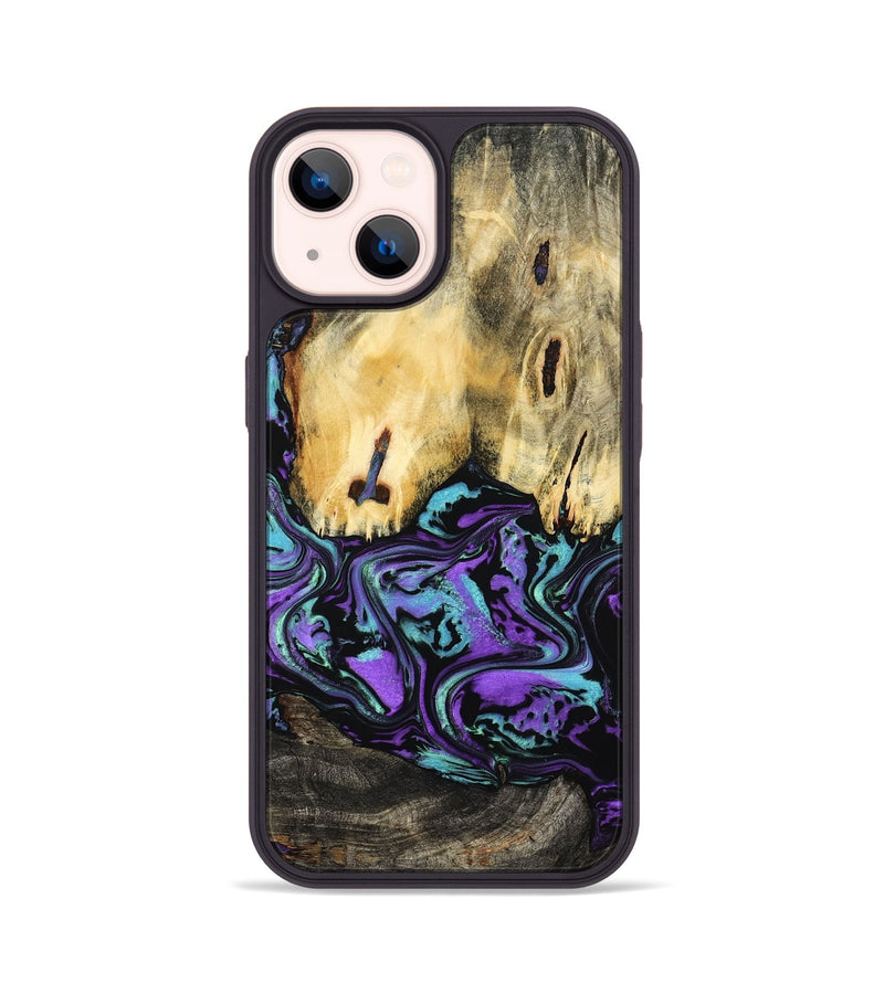 iPhone 14 Wood Phone Case - Marva (Purple, 799182)