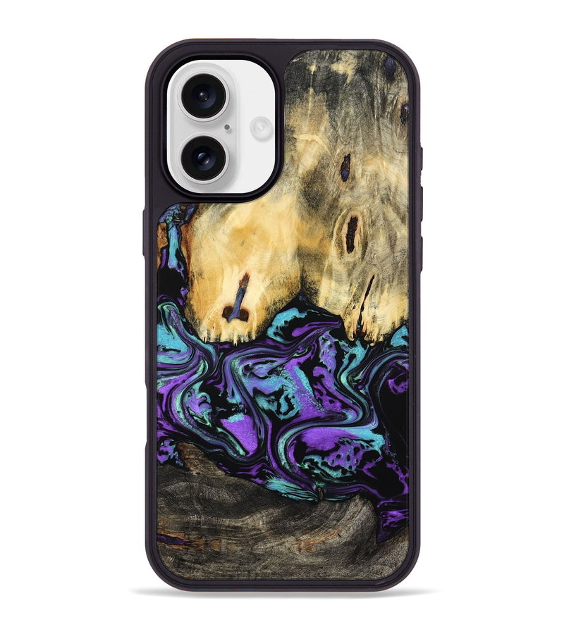 iPhone 16 Plus Wood Phone Case - Marva (Purple, 799182)