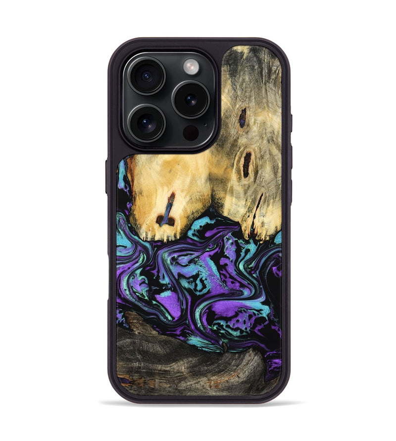 iPhone 16 Pro Wood Phone Case - Marva (Purple, 799182)