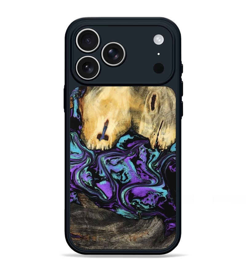 iPhone 17 Pro Max Wood Phone Case - Marva (Purple, 799182)