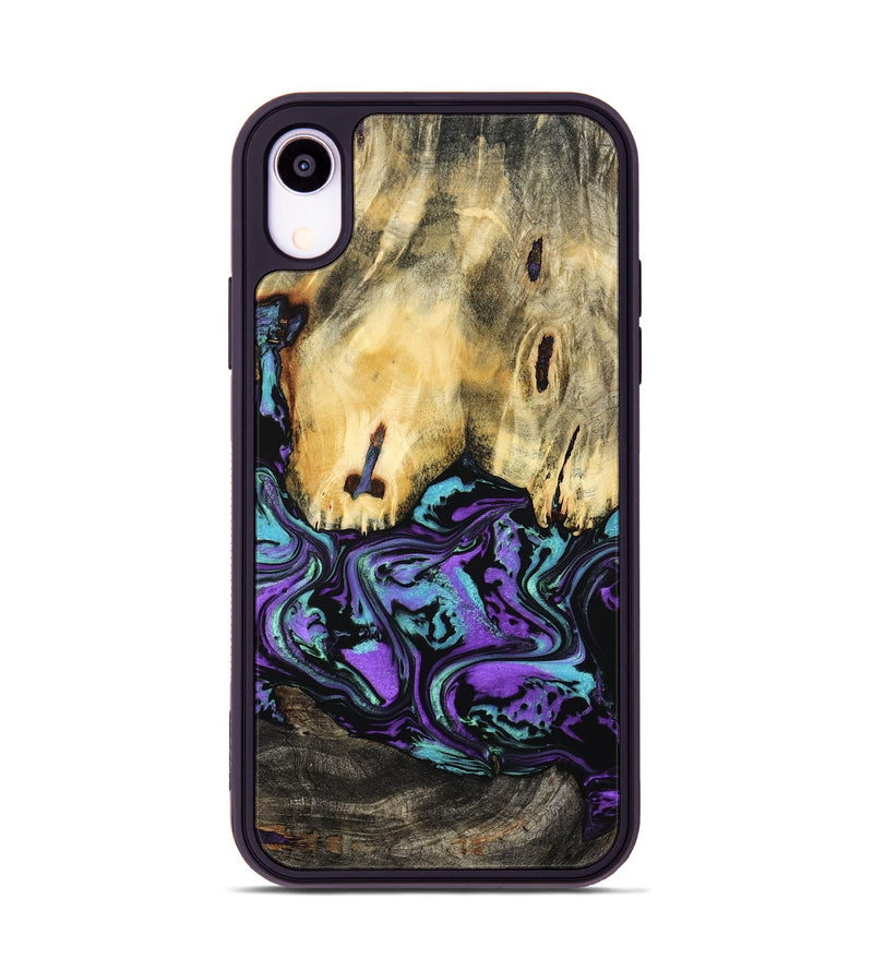 iPhone Xr Wood Phone Case - Marva (Purple, 799182)