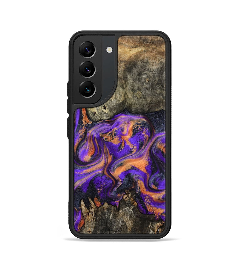 Galaxy S22 Wood Phone Case - Dalia (Purple, 799183)