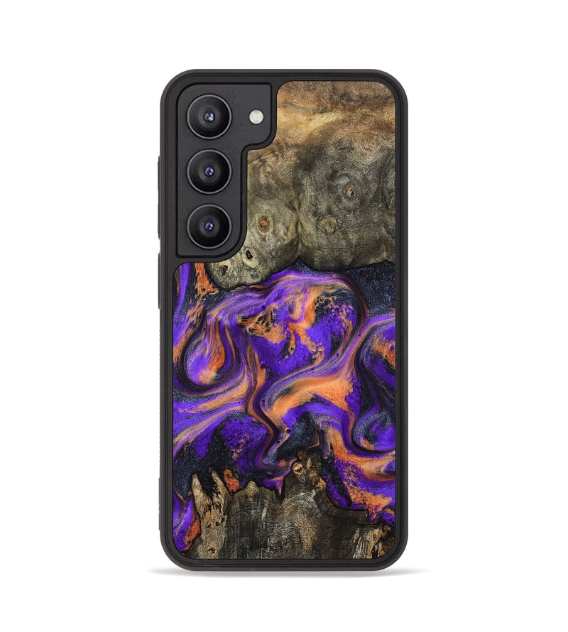 Galaxy S23 Wood Phone Case - Dalia (Purple, 799183)