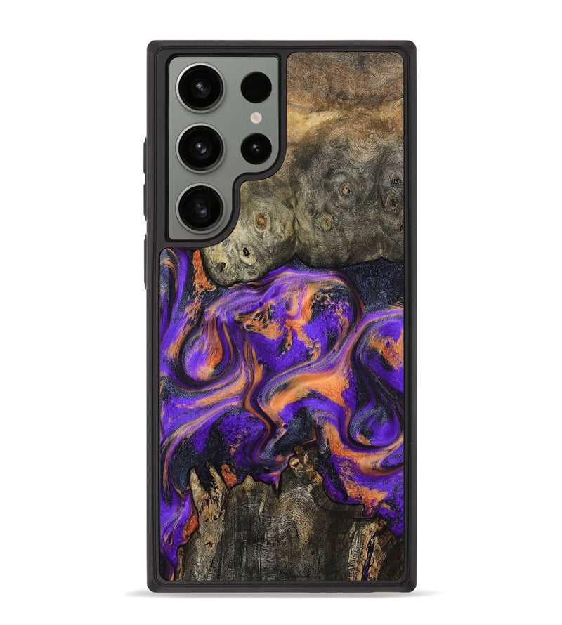 Galaxy S23 Ultra Wood Phone Case - Dalia (Purple, 799183)