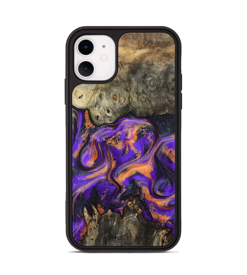 iPhone 11 Wood Phone Case - Dalia (Purple, 799183)