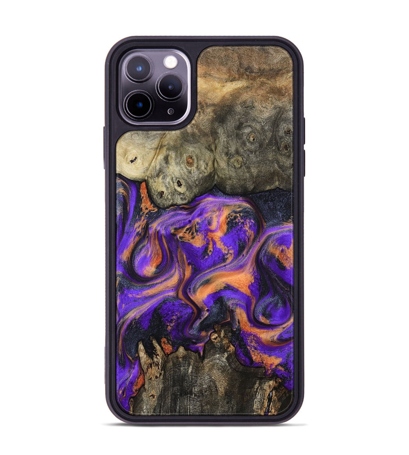 iPhone 11 Pro Max Wood Phone Case - Dalia (Purple, 799183)