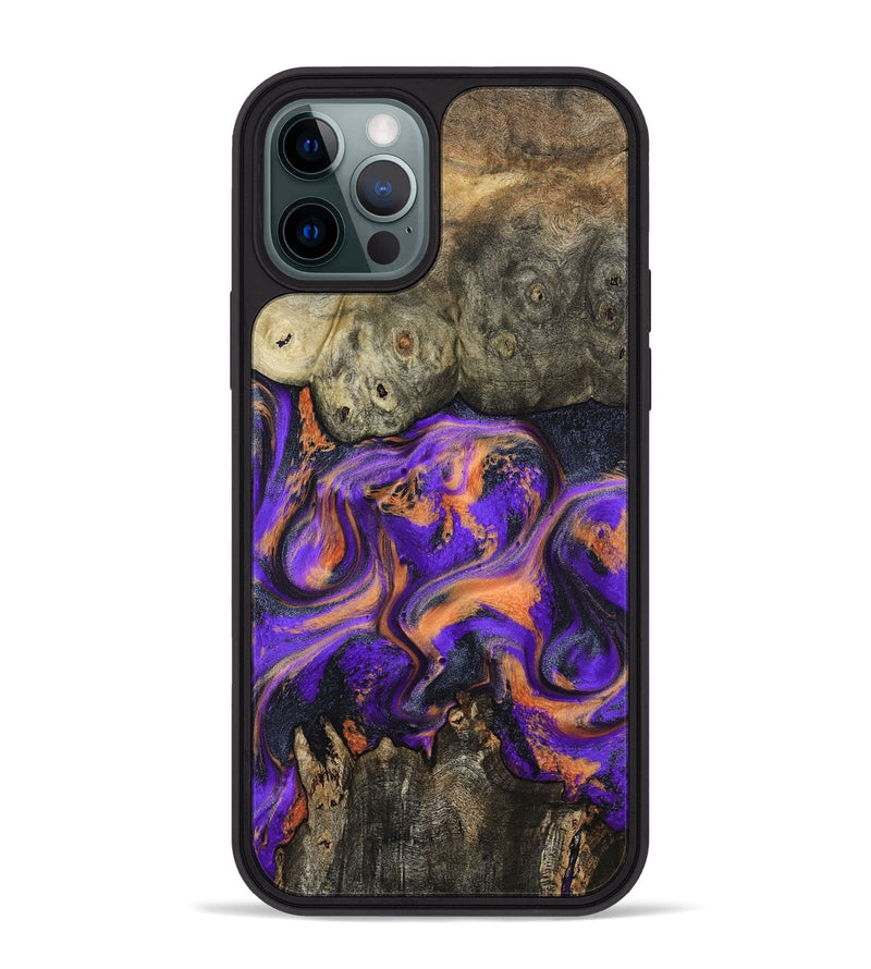 iPhone 12 Pro Max Wood Phone Case - Dalia (Purple, 799183)