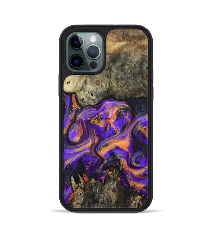 iPhone 12 Pro Wood Phone Case - Dalia (Purple, 799183)