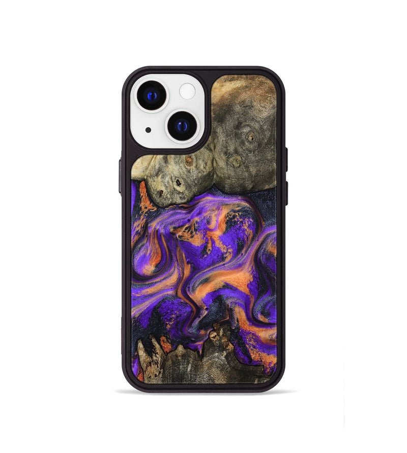 iPhone 13 mini Wood Phone Case - Dalia (Purple, 799183)