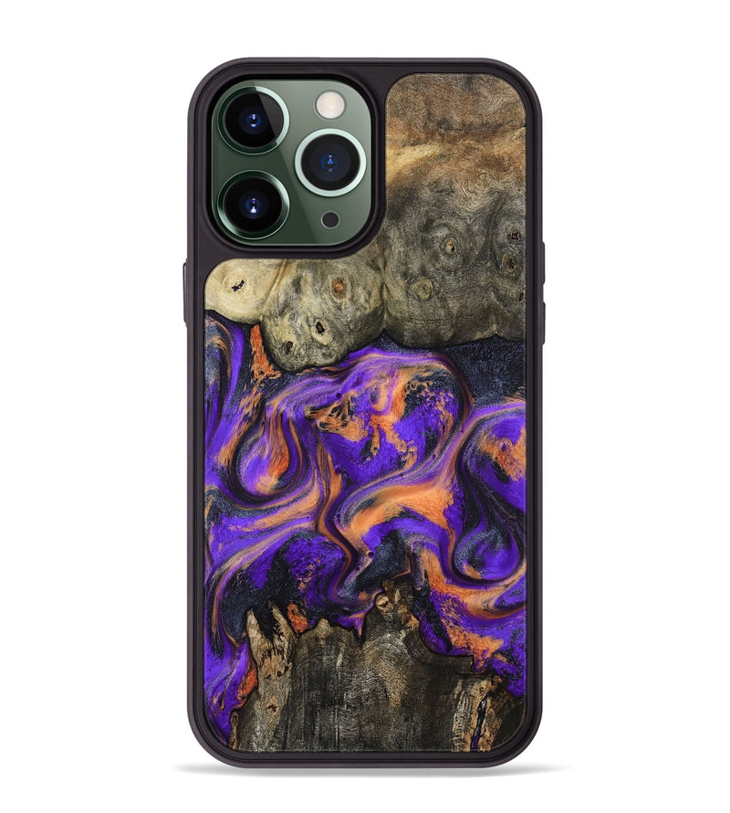 iPhone 13 Pro Max Wood Phone Case - Dalia (Purple, 799183)