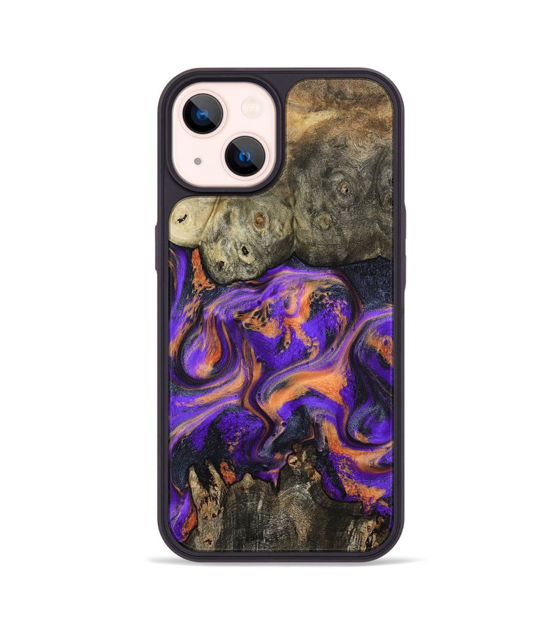 iPhone 14 Wood Phone Case - Dalia (Purple, 799183)