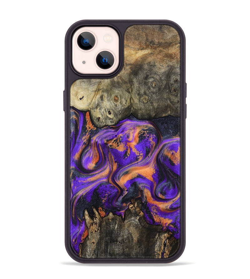 iPhone 14 Plus Wood Phone Case - Dalia (Purple, 799183)
