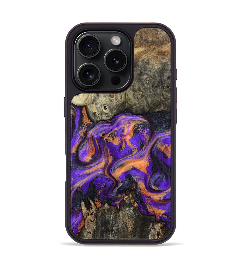 iPhone 16 Pro Wood Phone Case - Dalia (Purple, 799183)