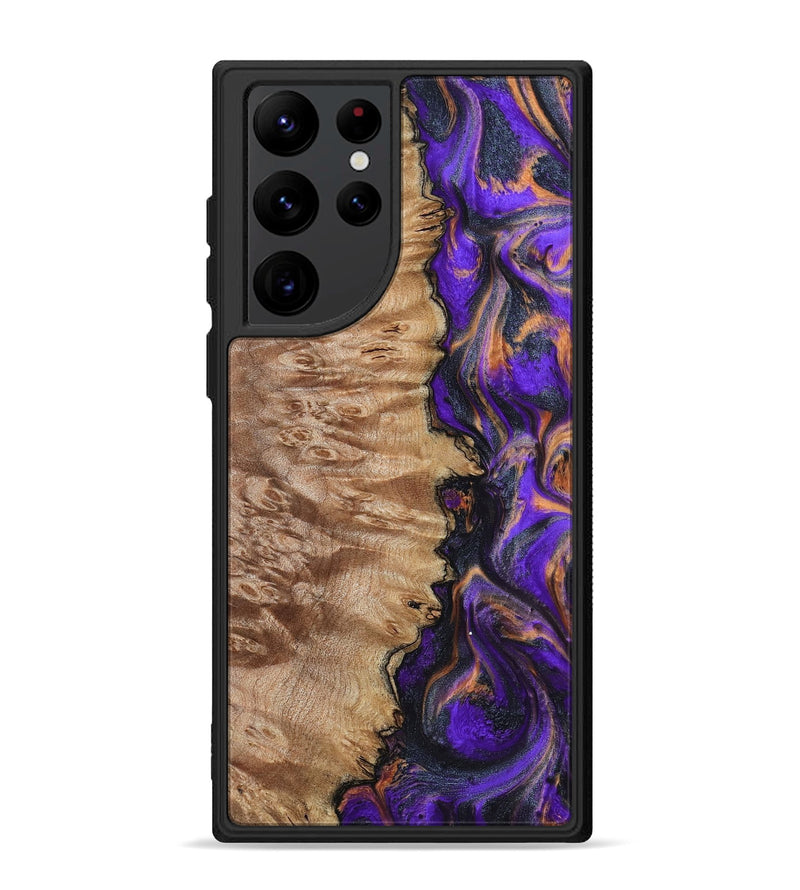 Galaxy S22 Ultra Wood Phone Case - Houston (Purple, 799184)
