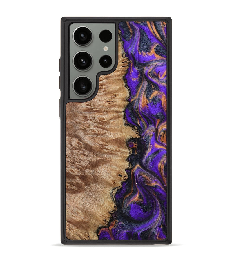 Galaxy S23 Ultra Wood Phone Case - Houston (Purple, 799184)
