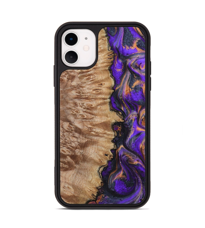 iPhone 11 Wood Phone Case - Houston (Purple, 799184)