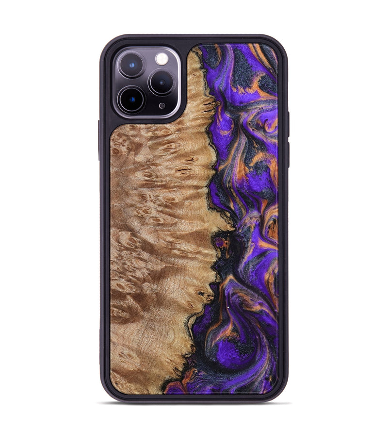 iPhone 11 Pro Max Wood Phone Case - Houston (Purple, 799184)