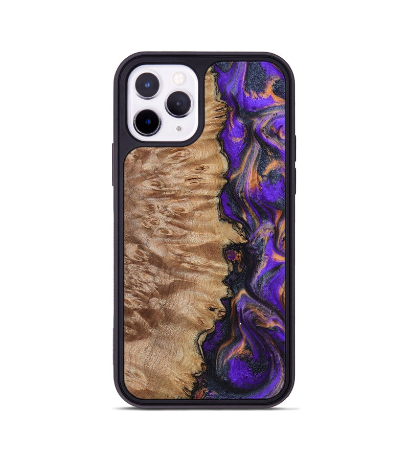 iPhone 11 Pro Wood Phone Case - Houston (Purple, 799184)