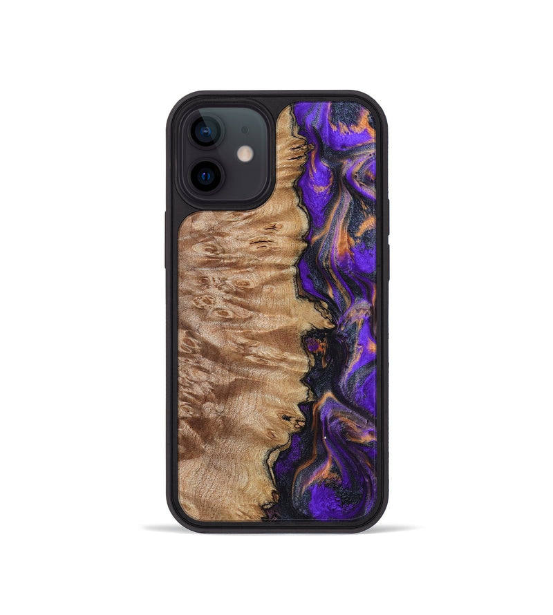 iPhone 12 mini Wood Phone Case - Houston (Purple, 799184)