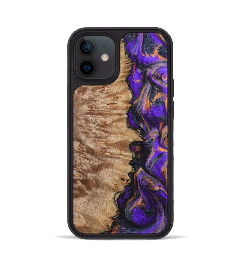 iPhone 12 Wood Phone Case - Houston (Purple, 799184)