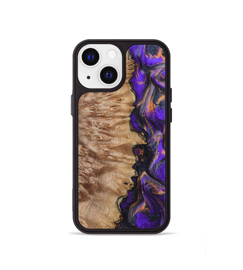 iPhone 13 mini Wood Phone Case - Houston (Purple, 799184)