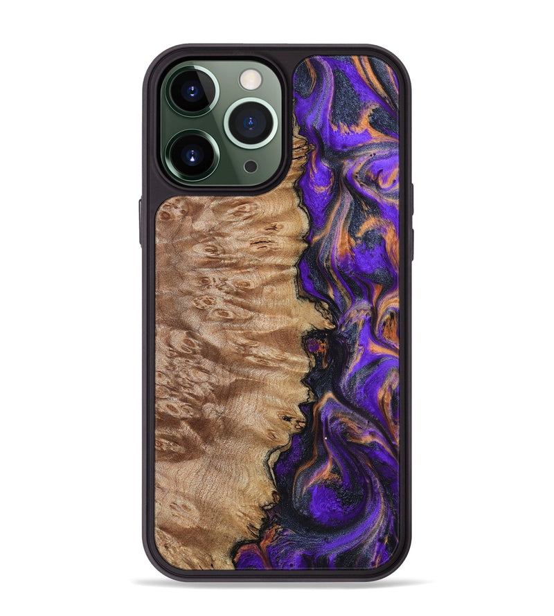 iPhone 13 Pro Max Wood Phone Case - Houston (Purple, 799184)