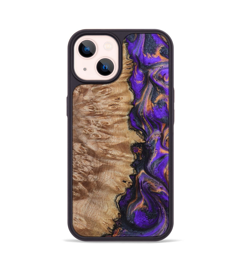 iPhone 14 Wood Phone Case - Houston (Purple, 799184)