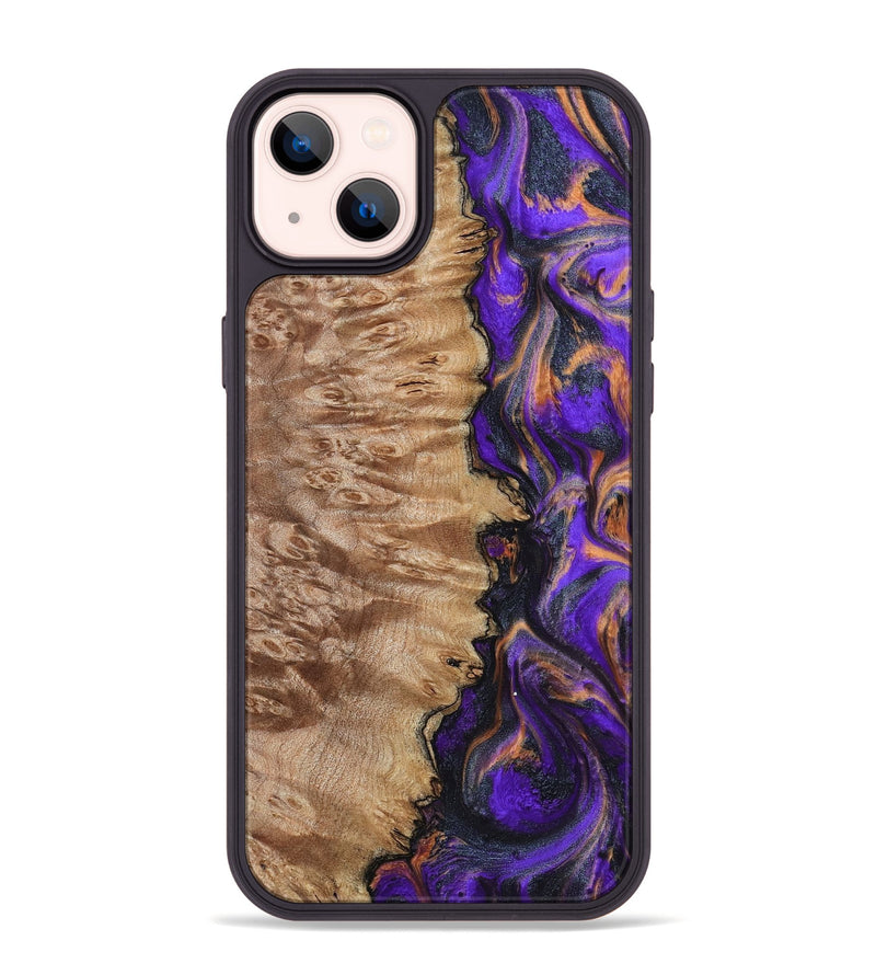 iPhone 14 Plus Wood Phone Case - Houston (Purple, 799184)