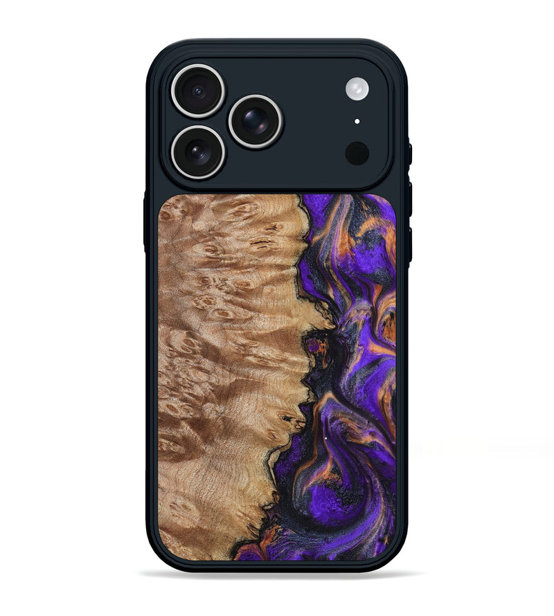 iPhone 17 Pro Max Wood Phone Case - Houston (Purple, 799184)