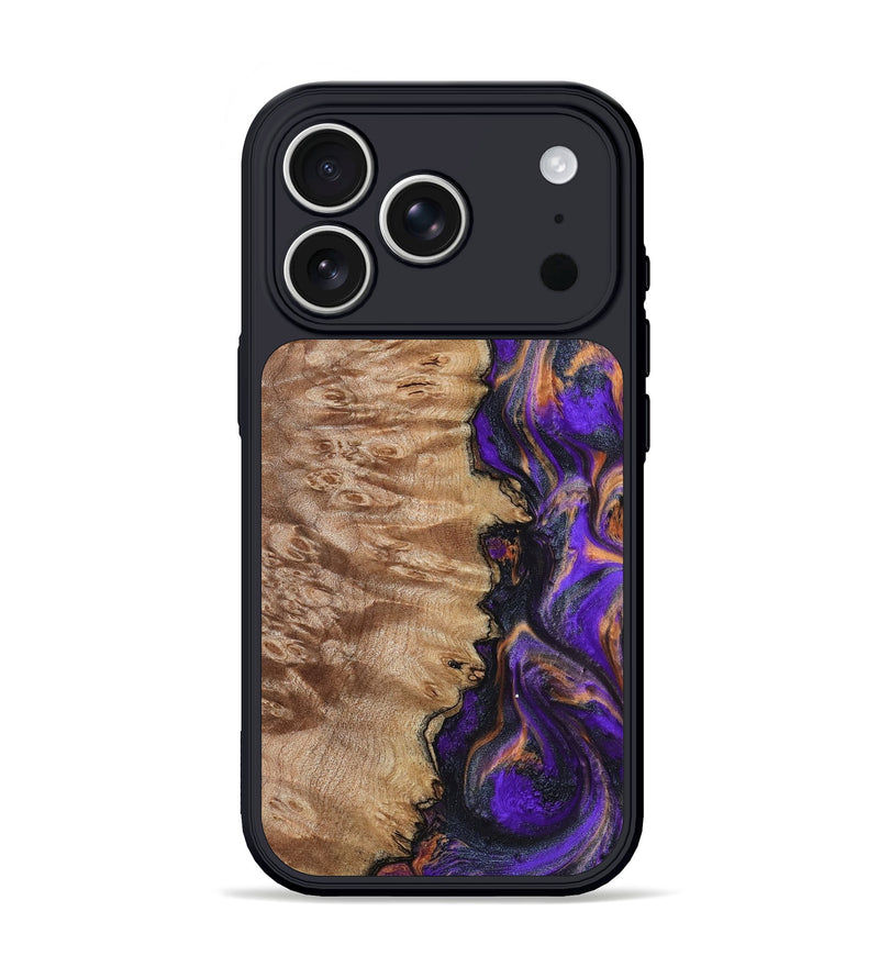 iPhone 17 Pro Wood Phone Case - Houston (Purple, 799184)