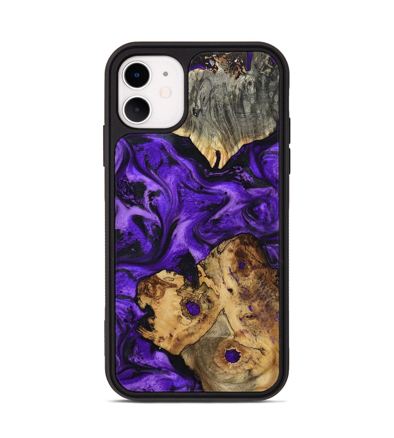 iPhone 11 Wood Phone Case - Dominic (Purple, 799185)