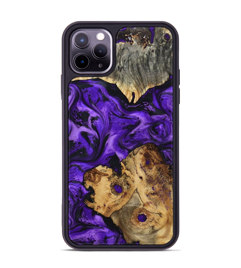 iPhone 11 Pro Max Wood Phone Case - Dominic (Purple, 799185)