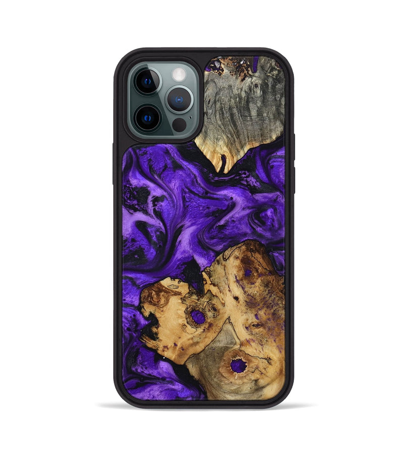 iPhone 12 Pro Wood Phone Case - Dominic (Purple, 799185)