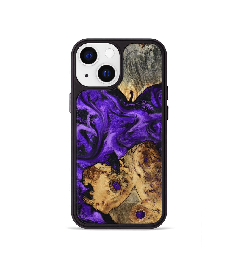 iPhone 13 mini Wood Phone Case - Dominic (Purple, 799185)