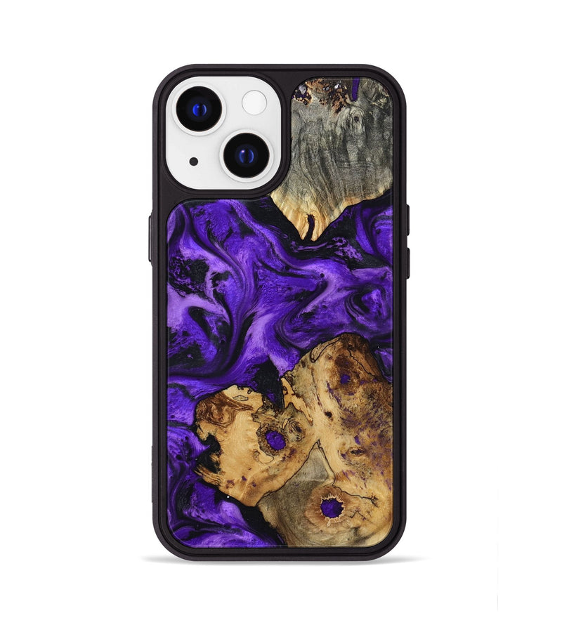 iPhone 13 Wood Phone Case - Dominic (Purple, 799185)