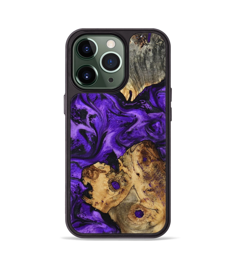 iPhone 13 Pro Wood Phone Case - Dominic (Purple, 799185)