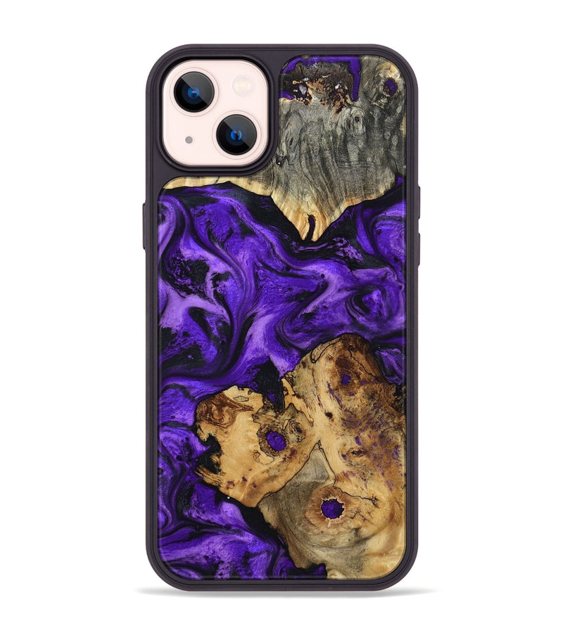 iPhone 14 Plus Wood Phone Case - Dominic (Purple, 799185)