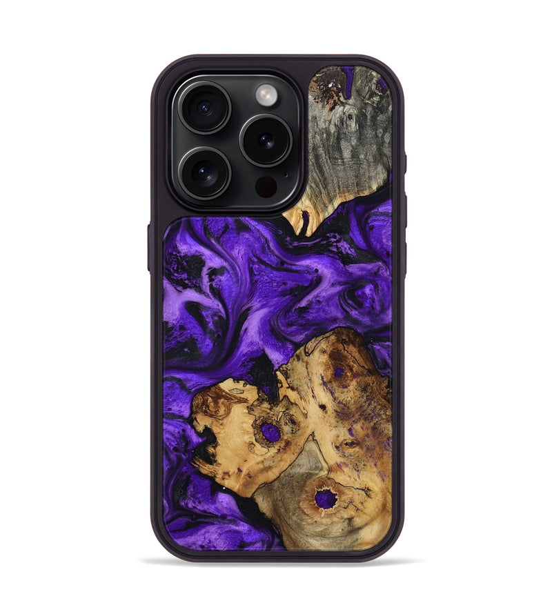 iPhone 15 Pro Wood Phone Case - Dominic (Purple, 799185)